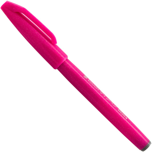 Pentel Arts Sign Pen Brush Tip, Pink Ink (SES15C-P)