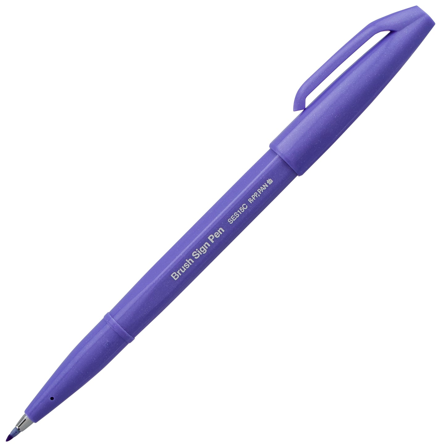 Pentel Arts Sign Pen Brush, Open Stock, Blue Violet Ink (SES15C-V2)