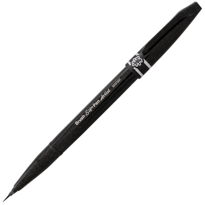 Pentel Arts Sign Pen Micro Brush, Black Ink (SESF30C-A)