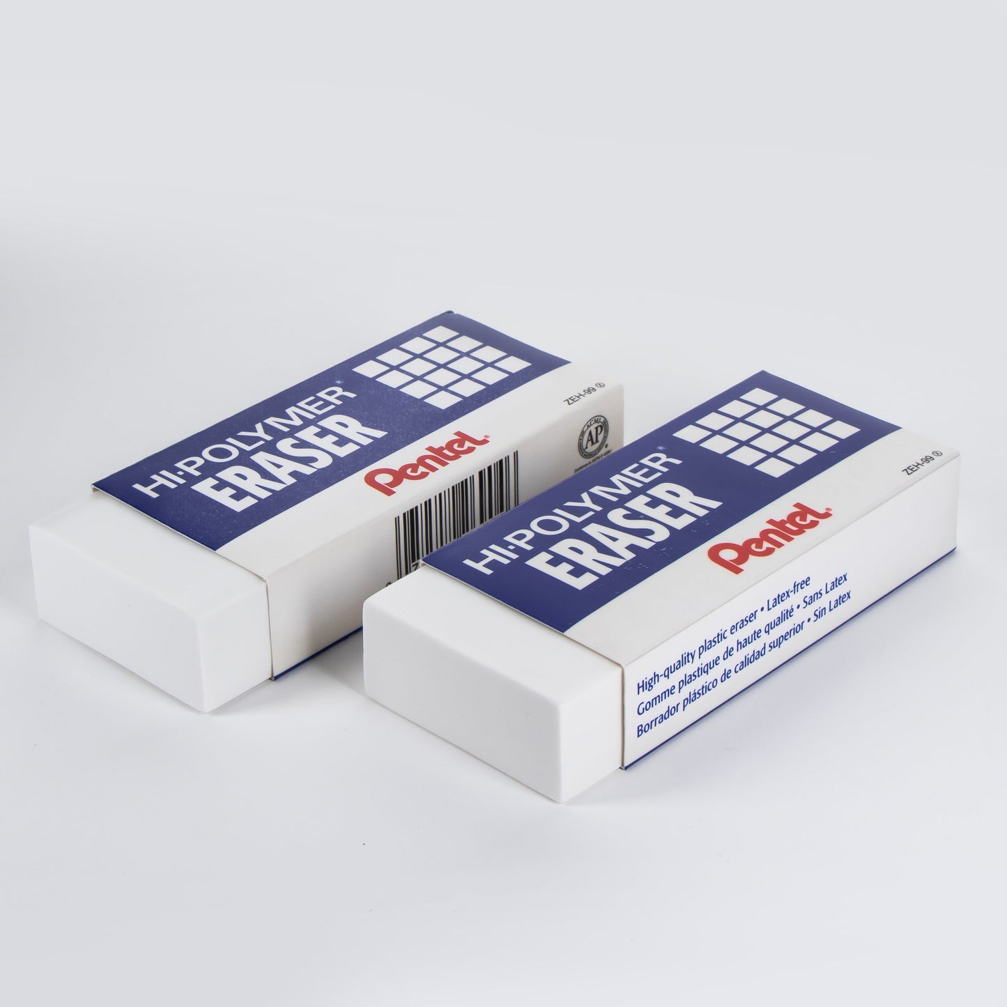 Pentel Hi-Polymer Block Eraser, Super XL White, Open Stock (8-pc) (ZEH-99), 48 Dozen