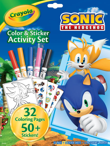 Crayola Color & Sticker Activity Set, Sonic (04-0859)