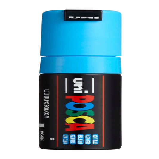 uni® POSCA PC-8K Water-Based Paint Markers, Broad Tip (8mm), Light Blue