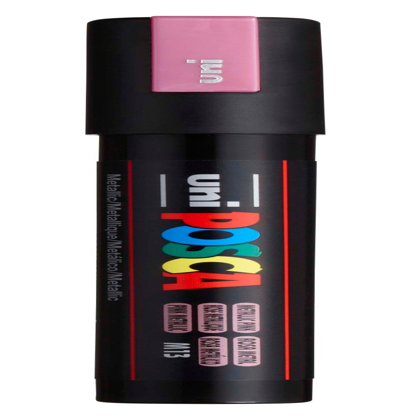 uni® POSCA PC-5M Water-Based Paint Markers, Reversible Medium Tip (1.8-2.5mm), Metallic Pink