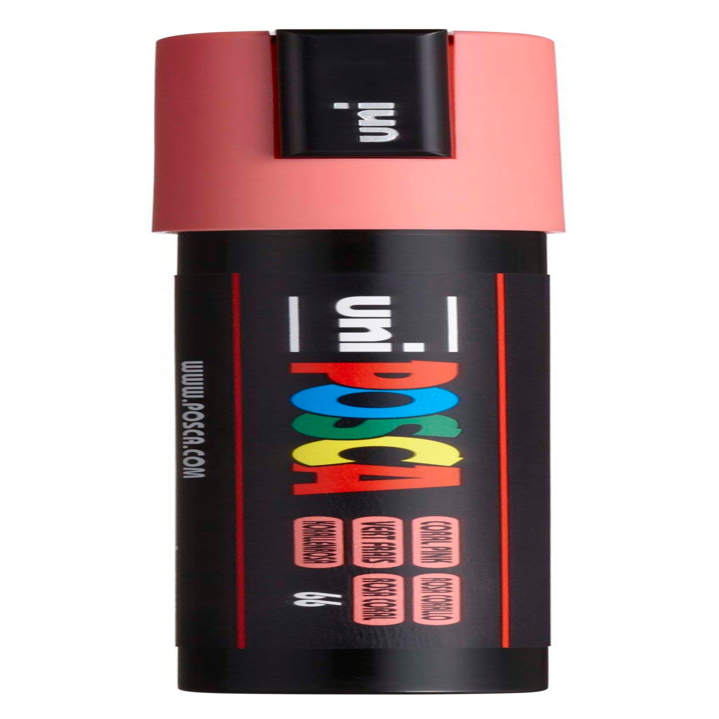 uni® POSCA PC-5M Water-Based Paint Markers, Reversible Medium Tip (1.8-2.5mm), Coral Pink