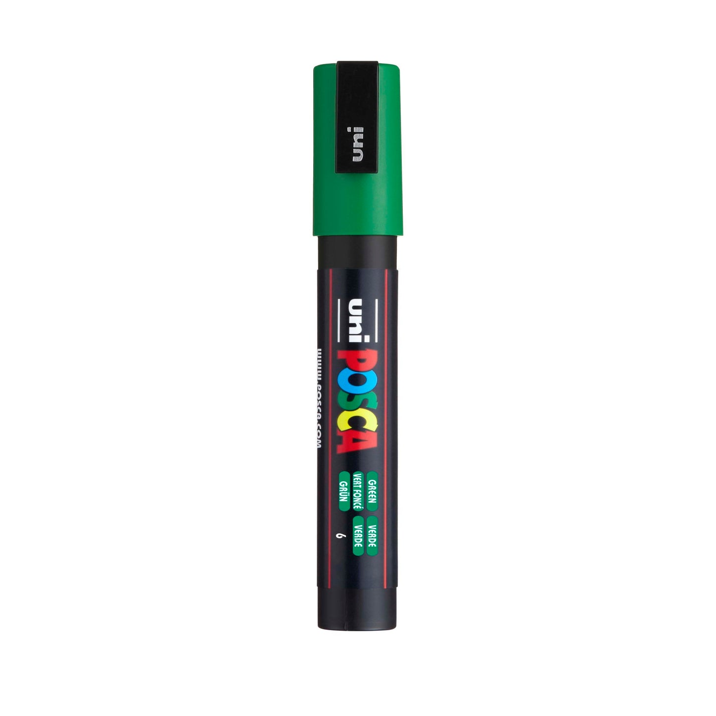 uni® POSCA PC-3M Water-Based Paint Markers, Reversible Fine Tip (0.9-1.3mm), Green