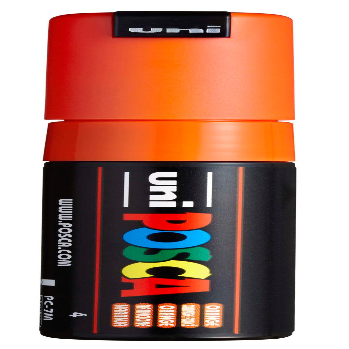 uni® POSCA PC-7M Water-Based Paint Markers, Broad Tip (4.5-5.5mm), Orange