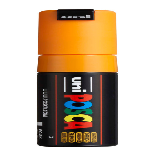 uni® POSCA PC-8K Water-Based Paint Markers, Broad Tip (8mm), Bright Yellow