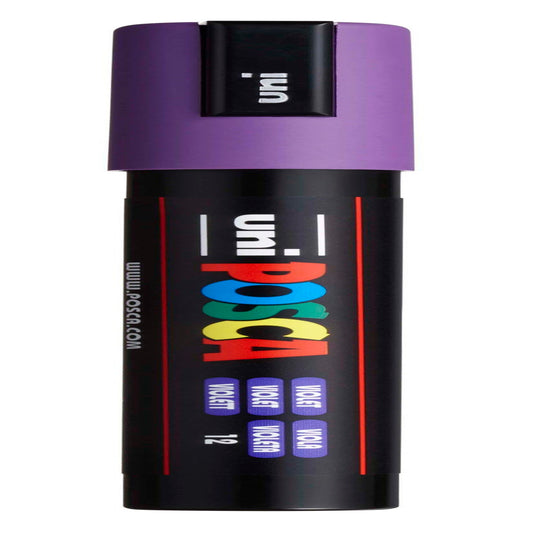 uni® POSCA PC-5M Water-Based Paint Markers, Reversible Medium Tip (1.8-2.5mm), Violet