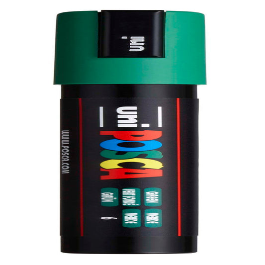 uni® POSCA PC-5M Water-Based Paint Markers, Reversible Medium Tip (1.8-2.5mm), Green