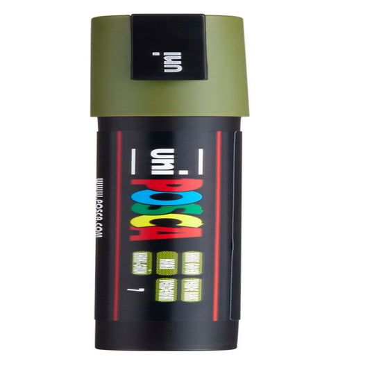 uni® POSCA PC-3M Water-Based Paint Markers, Reversible Fine Tip (0.9-1.3mm), Khaki Green