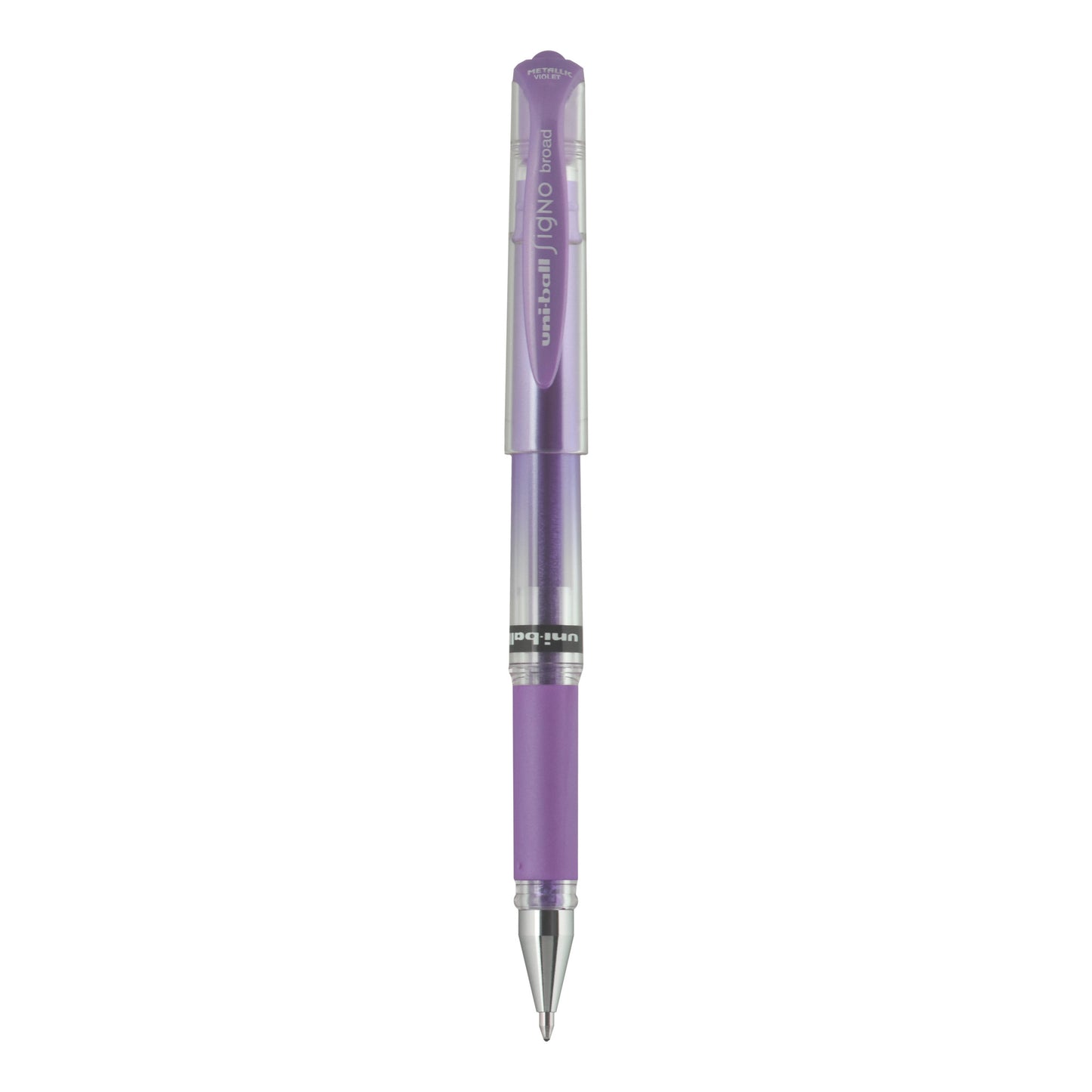 uniball™ Signo Gel Impact Pens, Bold Point (1.0mm), Metallic Violet Ink, 12 Pack