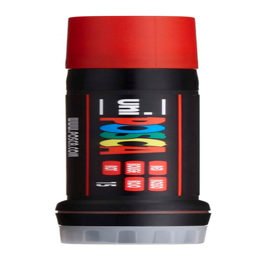 uni® POSCA PCF-350 Water-Based Paint Markers, Brush Tip (1-10mm), Red