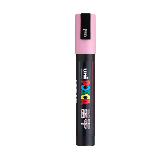 uni® POSCA PC-3M Water-Based Paint Markers, Reversible Fine Tip (0.9-1.3mm), Light Pink