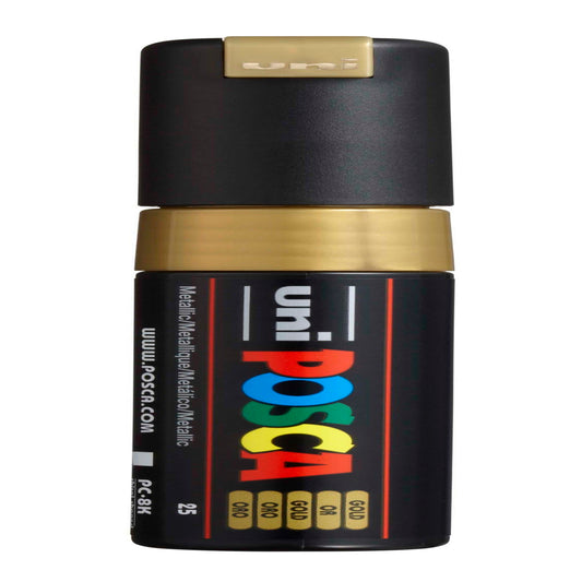 uni® POSCA PC-8K Water-Based Paint Markers, Broad Tip (8mm), Gold