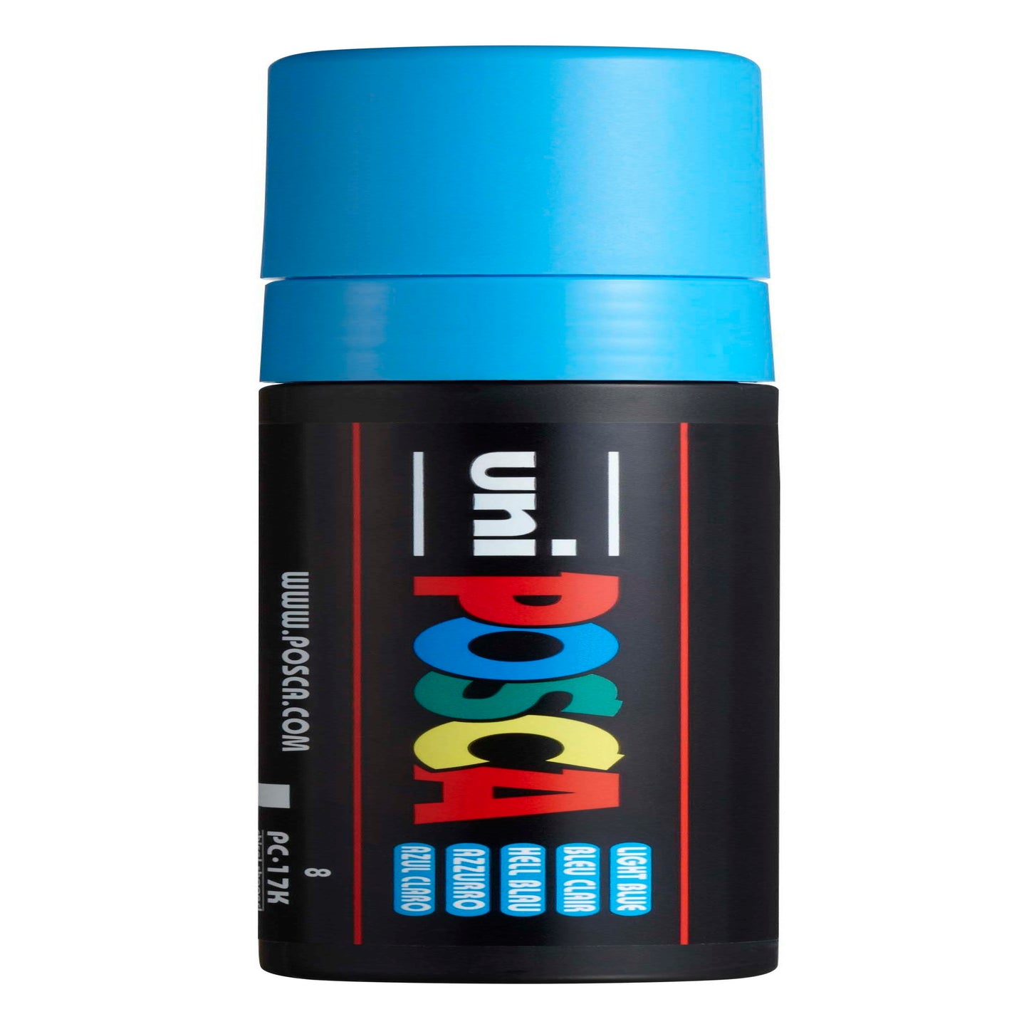 uni® POSCA PC-17K Water-Based Paint Markers, Extra Broad Tip (15mm), Light Blue