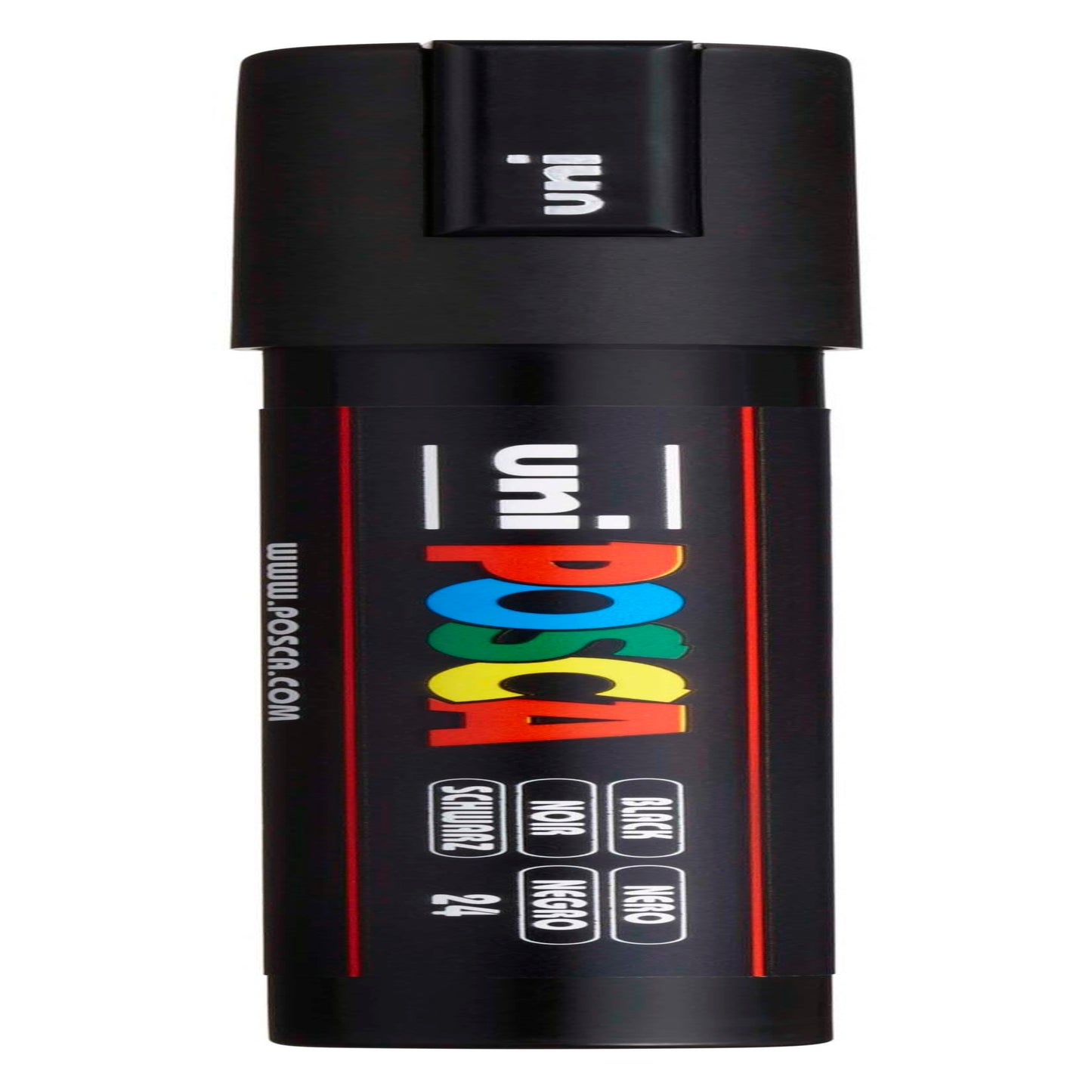 uni® POSCA PC-5M Water-Based Paint Markers, Reversible Medium Tip (1.8-2.5mm), Black