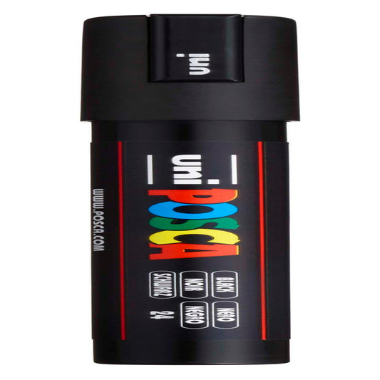 uni® POSCA PC-5M Water-Based Paint Markers, Reversible Medium Tip (1.8-2.5mm), Black