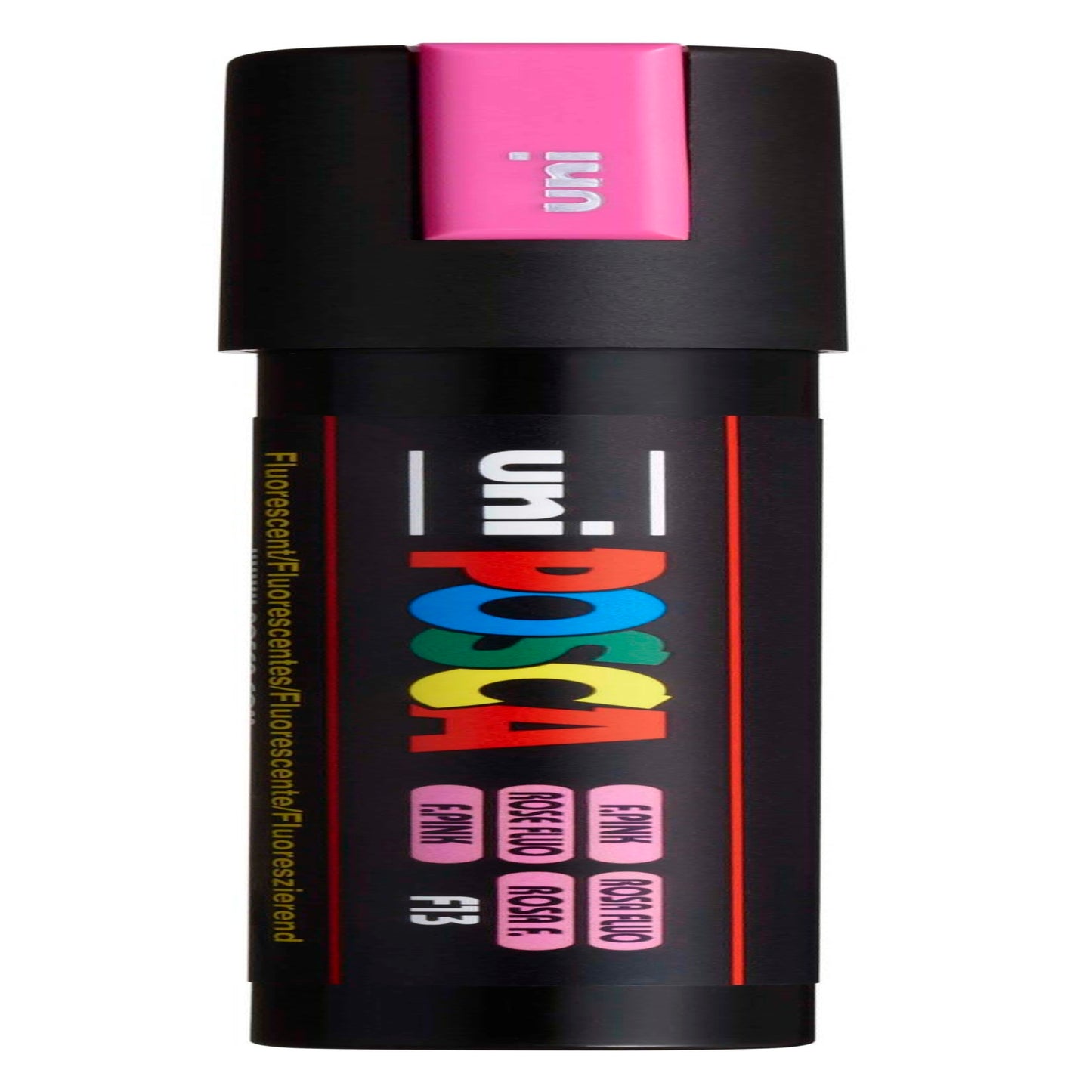 uni® POSCA PC-5M Water-Based Paint Markers, Reversible Medium Tip (1.8-2.5mm), Fluorescent Pink
