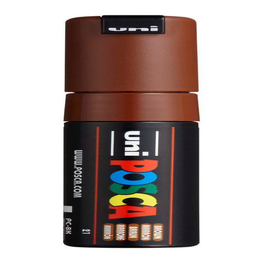 uni® POSCA PC-8K Water-Based Paint Markers, Broad Tip (8mm), Brown