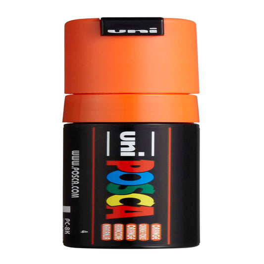 uni® POSCA PC-8K Water-Based Paint Markers, Broad Tip (8mm), Orange